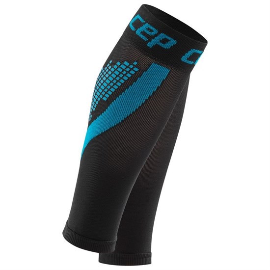 CEP NIGHTTECH CALF SLEEVES (W) Компрессионные гетры со светоотражателями женские Черный/Синий - фото 287459