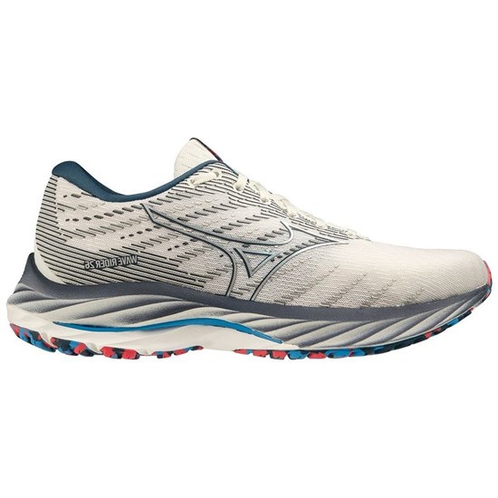 Mizuno WAVE RIDER 26 (W) Кроссовки беговые женские Белый/Серый - фото 289047