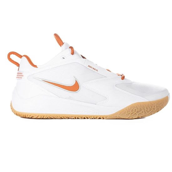 Nike ZOOM HYPERACE 3 Кроссовки волейбольные Белый/Оранжевый - фото 289120