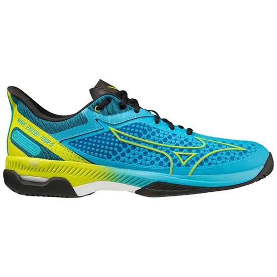 Mizuno WAVE EXCEED TOUR 5 AC Кроссовки теннисные Голубой/Желтый - фото 289716