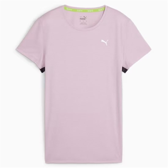 Puma FAVOURITE TEE (W) Футболка беговая женская Розовый/Черный - фото 291117