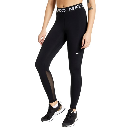 Nike PRO 365 TIGHT (W) Тайтсы беговые женские Черный/Белый - фото 291207