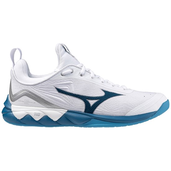 Mizuno WAVE LUMINOUS 2 Кроссовки волейбольные Белый/Синий - фото 291246