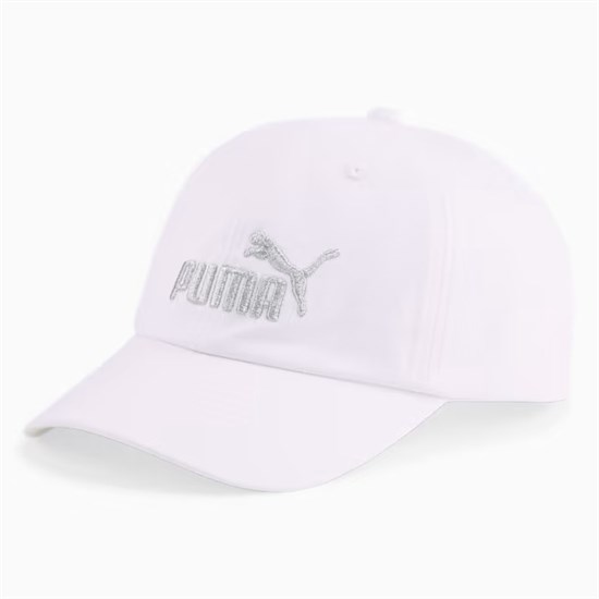 Puma ESSENTIALS NO.1 CAP Бейсболка Белый/Серебристый - фото 291324