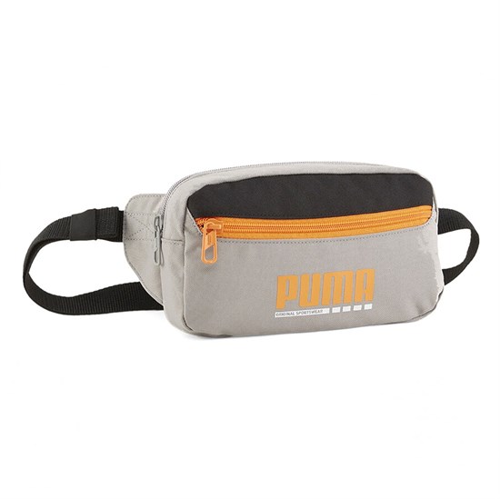 Puma PLUS WAIST BAG Сумка на пояс СерыйЧерный/Оранжевый - фото 291386