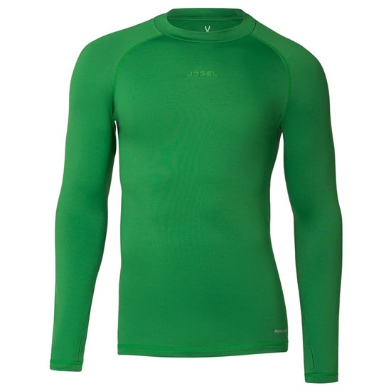 Jogel PERFORMDRY BASELAYER WARM TOP Футболка компрессионная с длинным рукавом Зеленый - фото 292385