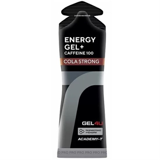 Gel4U ENERGY GEL + COFFEINE 100 Гель энергетический углеводный с кофеином 60 мл Кола - фото 293925