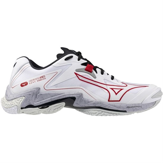 Mizuno WAVE LIGHTNING Z8 Кроссовки волейбольные Белый/Красный - фото 293995