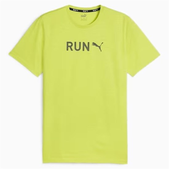 Puma RUN GRAPHIC TRAINING TEE Футболка беговая Лайм - фото 294034