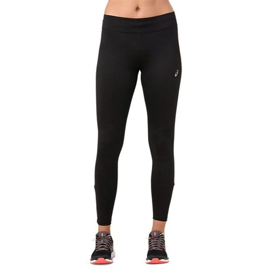 Asics SILVER TIGHT (W) Тайтсы беговые женские Черный/Белый - фото 294190