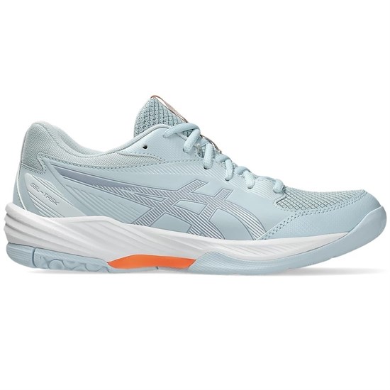 Asics GEL-TASK 4 (W) Кроссовки волейбольные женские Голубой/Оранжевый - фото 295288