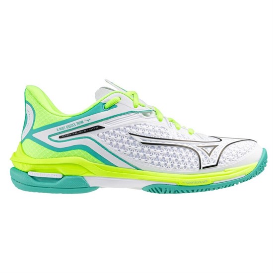 Mizuno WAVE EXCEED TOUR 6 AC (W) Кроссовки теннисные женские Белый/Зеленый - фото 295756