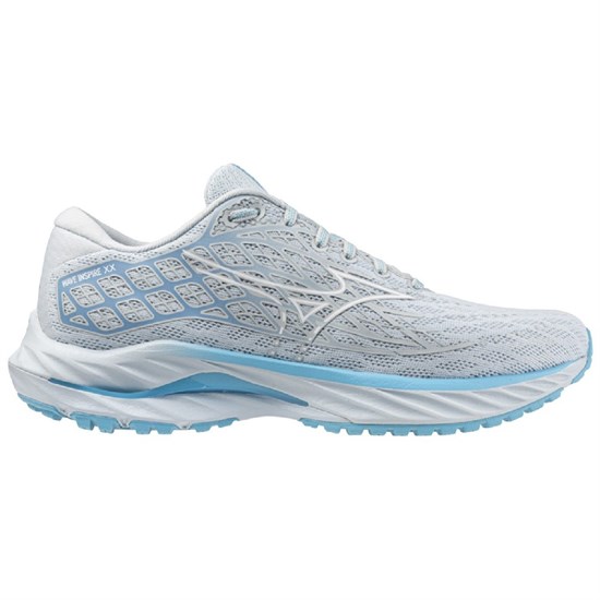 Mizuno WAVE INSPIRE XX (W) Кроссовки беговые женские Белый/Голубой - фото 295832