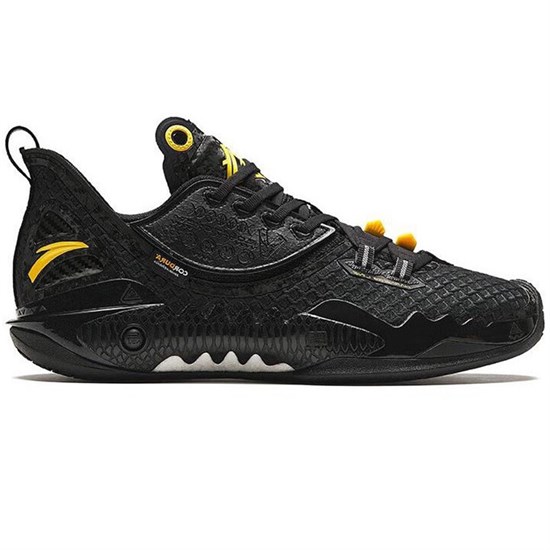 Anta SHOCK WAVE 5 V2 "BLACK LIGHTNING" Кроссовки баскетбольные Черный - фото 296731