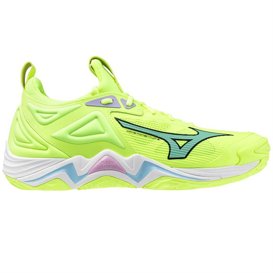 Mizuno WAVE MOMENTUM 3 Кроссовки волейбольные Салатовый/Голубой - фото 296824