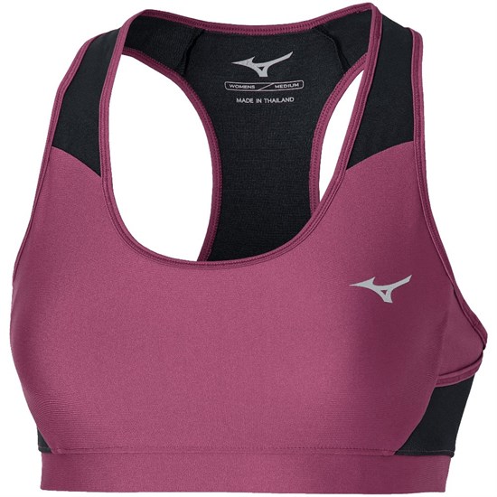 Mizuno ALPHA BRA (W) "VIOLET QUARTZ" Топ беговой женский Фиолетовый - фото 296861