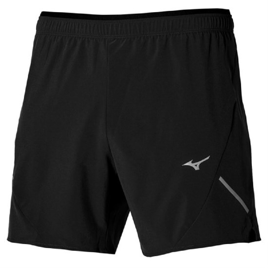 Mizuno ALPHA 5.5 SHORT "BLACK" Шорты беговые Черный - фото 296864