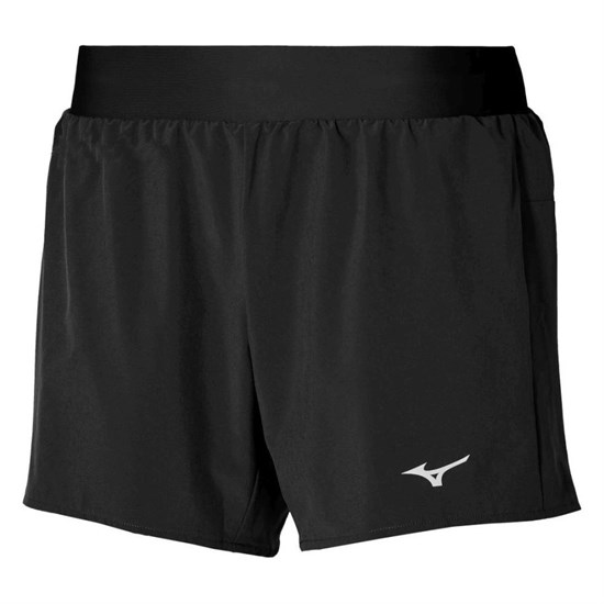 Mizuno ALPHA 4.5 SHORT (W) "BLACK" Шорты беговые женские Черный - фото 296877