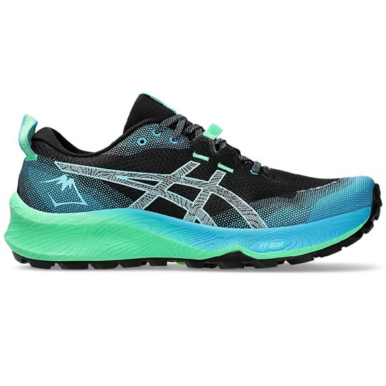 Asics GEL-TRABUCO 12 Кроссовки беговые Черный/Голубой/Бирюзовый - фото 297035