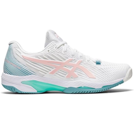 Asics SOLUTION SPEED FF (W) Кроссовки теннисные женские Белый/Розовый/Голубой - фото 297067