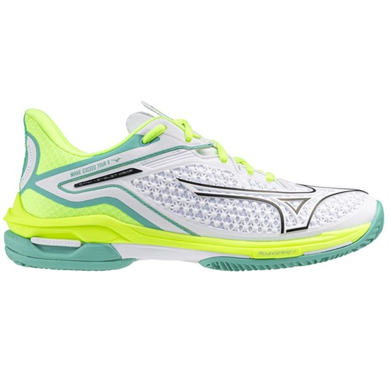 Mizuno WAVE EXCEED TOUR 6 CC (W) Кроссовки теннисные женские Белый/Зеленый - фото 298052