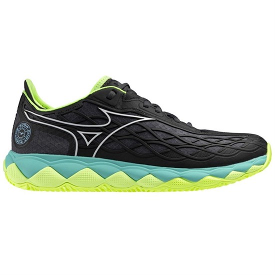 Mizuno WAVE ENFORCE TOUR CC Кроссовки теннисные Черный/Зеленый - фото 298080