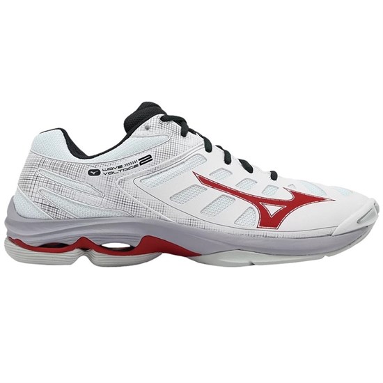 Mizuno WAVE VOLTAGE 2 Кроссовки волейбольные Белый/Красный - фото 298090