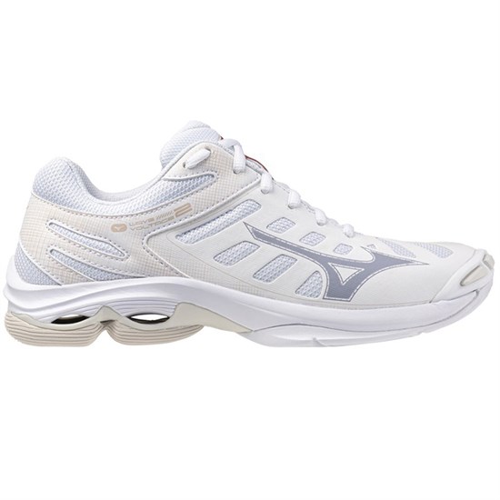 Mizuno WAVE VOLTAGE 2 (W) Кроссовки волейбольные женские Белый/Серебристый - фото 298093