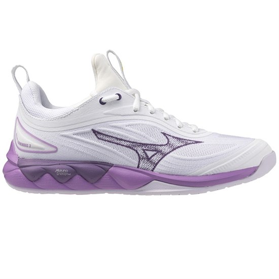 Mizuno WAVE LUMINOUS 3 (W) Кроссовки волейбольные женские Белый/Фиолетовый - фото 298105