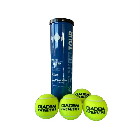 Diadem PREMIER CLAY COURT TOUR 4B Мячи для большого тенниса (4 шт) - фото 298462