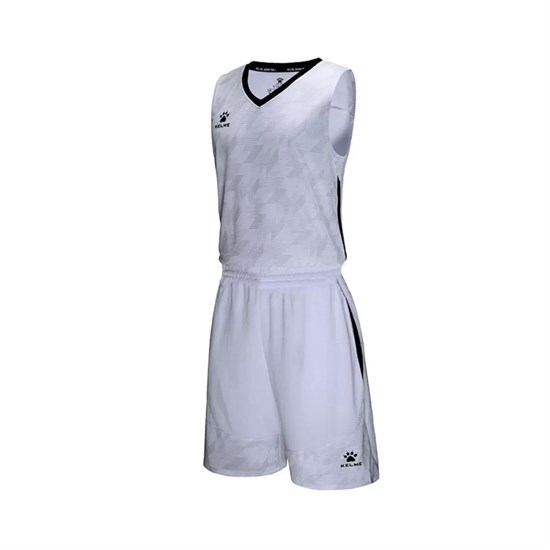 Kelme BASKETBALL SET KIDS Форма баскетбольная детская Белый/Черный - фото 298653