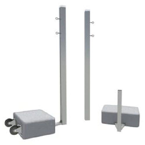 Sportwerk SpW-AB-2 Бадминтонные стойки мобильные с противовесами, на колесах, алюминиевые - фото 298858