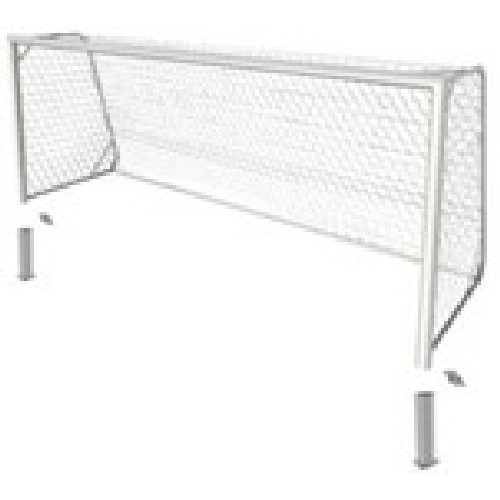 Sportwerk SpW-AG-400-2P Ворота для игры в любительский футбол 7х7, стационарные, алюминиевые 4 х 2 х 1,5 м - фото 298864