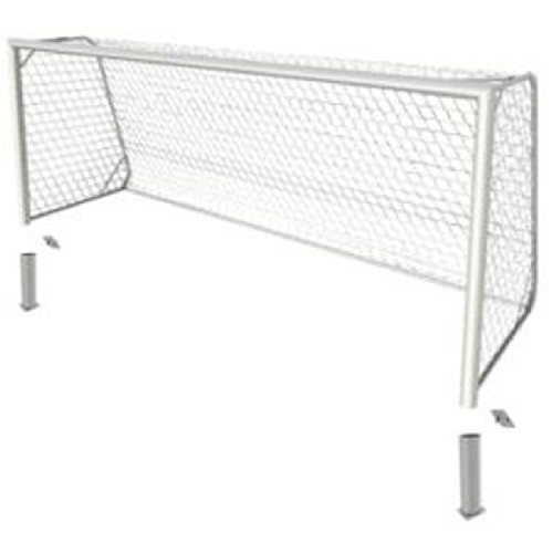 Sportwerk SpW-AG-560-2P Ворота для игры в любительский футбол 8х8, стационарные, алюминиевые 5,6 х 2,35 х 1,5 м - фото 298872