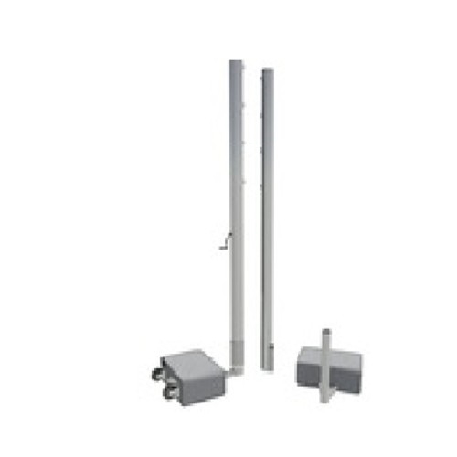 Sportwerk SpW-AUS-7B Волейбольные мобильные стойки с противовесами, со скрытым механизмом натяжения сетки, алюминиевые - фото 298911