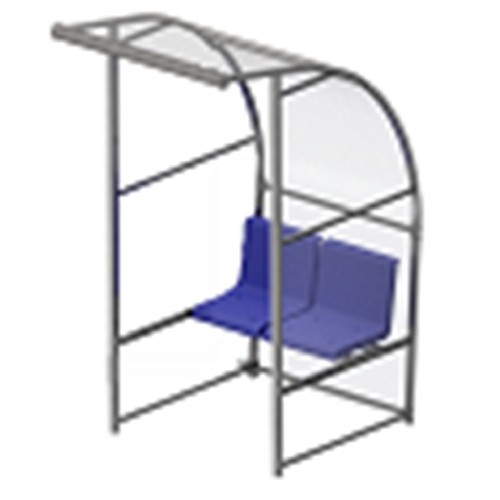 Sportwerk SpW-SZ-2C Скамейка для запасных игроков с навесом на 2 посадочных места - фото 298952