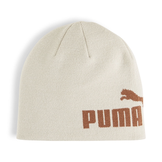 Puma ESS CUFFLESS BEANIE Шапка Молочный/Оранжевый - фото 299795