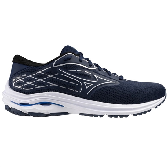 Mizuno WAVE EQUATE 8 Кроссовки беговые Темно-синий/Белый - фото 299903