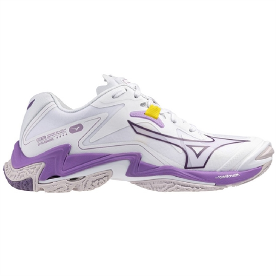 Mizuno WAVE LIGHTNING Z8 (W) Кроссовки волейбольные женские Белый/Фиолетовый - фото 299971