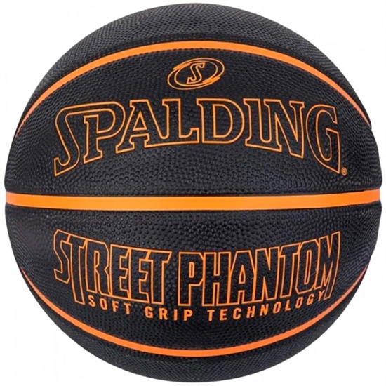 Spalding STREET PHANTOM (84-386Z) Мяч баскетбольный Черный/Оранжевый - фото 300420