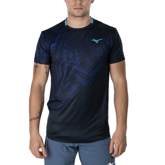 Mizuno MUGEN SHADOW GRAPHIC T-SHIRT Футболка теннисная Темно-синий - фото 301073