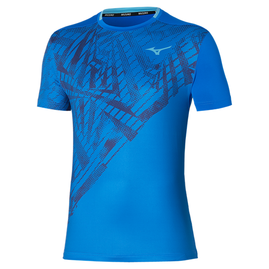 Mizuno MUGEN SHADOW GRAPHIC T-SHIRT Футболка теннисная Голубой - фото 301092