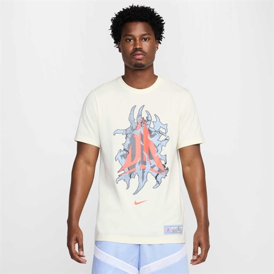Nike JA Футболка баскетбольная Белый/Голубой - фото 304240