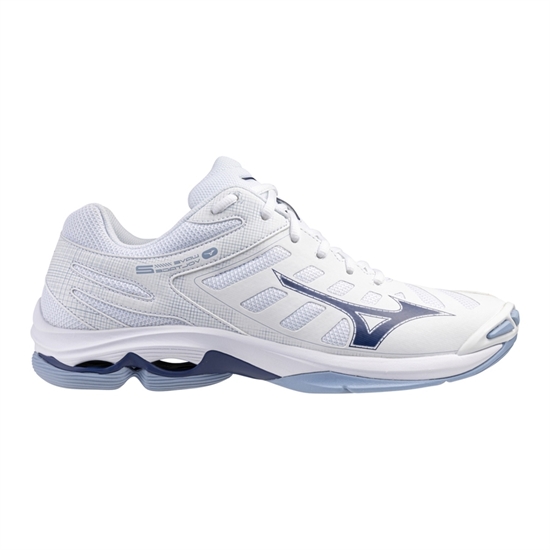 Mizuno WAVE VOLTAGE 2 Кроссовки волейбольные Белый/Темно-синий - фото 307367