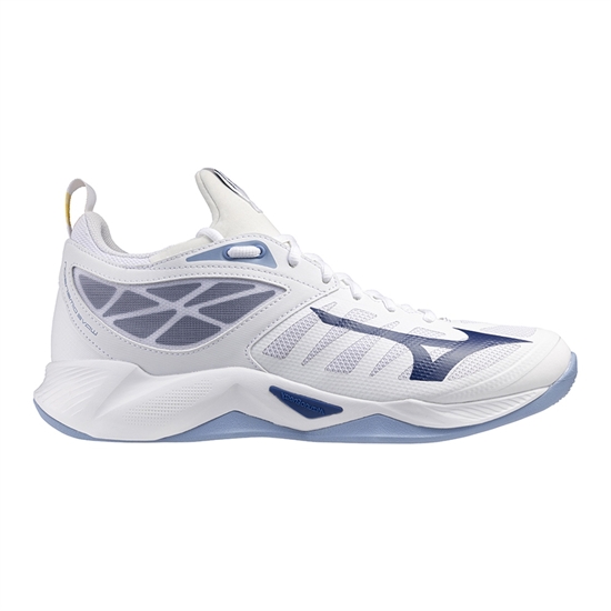Mizuno WAVE DIMENSION Кроссовки волейбольные Белый/Темно-синий - фото 307372