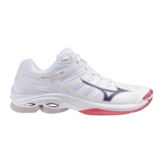 Mizuno WAVE VOLTAGE 2 (W) Кроссовки волейбольные женские Белый/Темно-синий - фото 308017