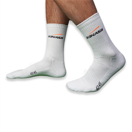 Kinash VOLLEY SOCKS Носки волейбольные Белый/Черный/Оранжевый (6 пар) - фото 308726
