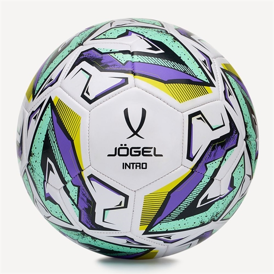 Jögel INTRO №4 2025 Мяч футбольный Белый/Зеленый/Фиолетовый - фото 309593