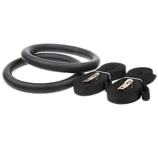 Rusbrand 07878 Кольца гимнастические пластиковые со стропам - фото 310464