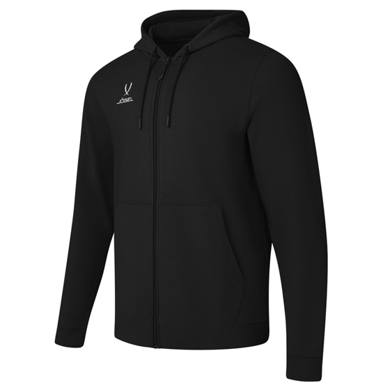 Jögel ESSENTIAL COTTON FZ HOODIE Толстовка с капюшоном на молнии Черный - фото 311144